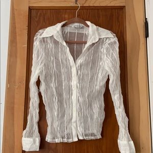 Sheer Linen Blouse
